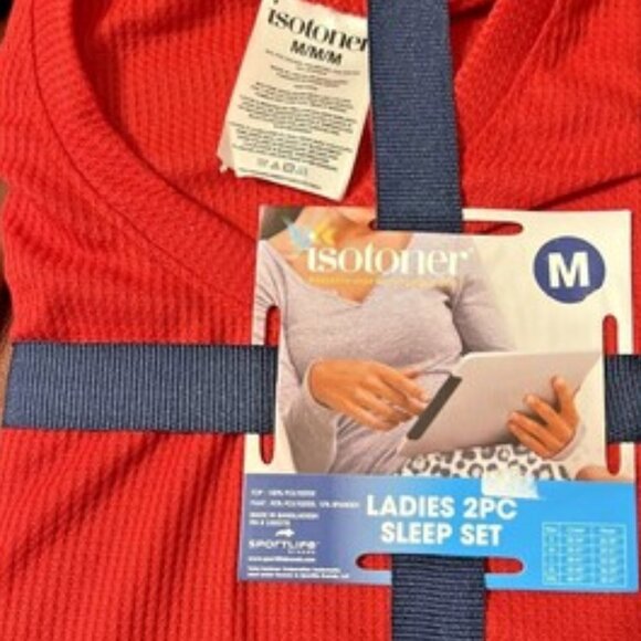 Isotoner 2 Piece Pajama Sleep Set NWT - Picture 3 of 3